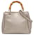 Petit sac cabas en bambou gris Gucci Cuir  ref.1424143