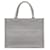 Tote Book Dior Medium Cannage Bordado Gris Roja Lienzo  ref.1424144