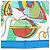 Foulard Hermès Carré 90 "THALASSA" 100% Seta Blu - vista 10