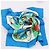 Foulard Hermès Carré 90 "THALASSA" 100% Seta Blu - vista 14