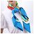 Foulard Hermès Carré 90 "THALASSA" 100% Seta Blu - vista 17