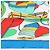 Foulard Hermès Carré 90 "THALASSA" 100% Seta Blu - vista 9