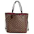 Bolso Louis Vuitton Neverfull MM Damier Ebene Castaño Lienzo  ref.1424296