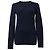 Joseph Rundhals Stretch-Top aus marineblauer Wolle