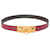 Hermès Rivale Reversible 90 Belt in Burgundy Leather  Red Dark red  ref.1424321