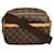 LOUIS VUITTON Reporter PM Monogram Travel Bag Brown Cloth  ref.1424442