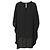 Neil Barrett V-Ausschnitt Kleid aus schwarzem Polyester - Ansicht 3