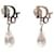 Dior Clear Teardrop Drop Earrings in Silver Metal Silvery Metallic  ref.1424454