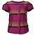 Gestreifte Kurzarmbluse von Marc by Marc Jacobs aus mehrfarbigem Polyester