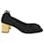 Lanvin Cube-Heel Pumps in Black Suede  ref.1424468