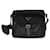 Borsa a spalla Prada in Re-Nylon nero con tasca frontale Tela  ref.1424488