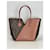 LOUIS VUITTON Kimono de piel de ternera Monogram Bois De Rose V Tote Castaño Lienzo  ref.1424544