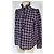 SéZane Chloe Karo Oxford Bluse Blau Leinen Mehrfarben - Ansicht 2