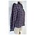 SéZane Chloe Karo Oxford Bluse Blau Leinen Mehrfarben - Ansicht 4