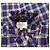 SéZane Chloe Karo Oxford Bluse Blau Leinen Mehrfarben - Ansicht 8