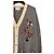 Gucci Cardigan V-Ausschnitt aus Baumwolle beige navy blau Marineblau - Ansicht 4