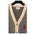 Gucci Cardigan V-Ausschnitt aus Baumwolle beige navy blau Marineblau - Ansicht 6