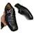 Constance Hermès Stringate Nero Pelle verniciata