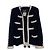 Cambon Chanel 1995 runway Navy Blue Jacket Dark blue
