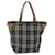 Borsa tote in nylon marrone Burberry Nova Check Blue Label Auth bs15120  ref.1425275