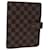 LOUIS VUITTON Agenda MM Damier Ebene Cubierta R20240 LV Auth 76230  ref.1425325