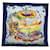 Hermès HERMES Carre 90 Scarf ""THE ALFEE AUBE LIBRE COMME L' ANGE"" Silk Auth 76384 Navy blue  ref.1425335