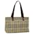 Borsa Tote Burberry Nova Check in pelle PVC beige Auth ep4423  ref.1425348