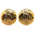 Gold Chanel Gold Plated CC Clip On Earrings Golden Gold-plated  ref.1425466