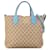 Bolso tote reversible de lona GG beige de Gucci Medium Cuero  ref.1425529