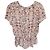 Blusa stampata Isabel Marant Étoile in seta multicolore - vista 3
