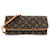 Louis Vuitton Brown Monogram Pochette Twin GM Leather Cloth  ref.1425825