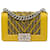 Chanel Jaune Petit Tweed et Cuir d'Agneau Chevron Boy Flap  ref.1425847