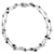 CHANEL NECKLACE LONG STRAND BLACK AND WHITE PEARLS CC LOGO 120 CM Silvery Metal  ref.1425900