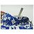 BORSA A MANO CHRISTIAN DIOR SADDLE TESSUTO FLORALE GALLIANO BLU - vista 7
