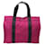 Hermès NEUF SAC A MAIN HERMES FOURRE TOUT VERTICAL TOILE FUSCHIA CABAS + POCHETTE BAG  ref.1425954