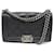 BORSA CHANEL BOY MEDIA A67086 IN PELLE NERA CON TRACOLLA Nero  ref.1425983