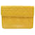 NINE CHRISTIAN DIOR HANDBAG LADY POUCH IN YELLOW CANNAGE LEATHER NEW POUCH BAG  ref.1426005