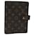 LOUIS VUITTON Monogramm Agenda MM Tagesplaner Cover R20105 LV Auth bs15115 Leinwand  ref.1426114