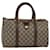 Sac Boston en PVC beige et rouge de la ligne Sherry GG Supreme de GUCCI 58 02 007 Auth ep4540  ref.1426233