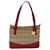 Burberry Nova Check Tote Bag aus Canvas und Leder Beige Rot Auth 77506 Leinwand  ref.1426242