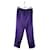 Dries Van Noten Pantalon droit en coton Violet  ref.1426298