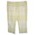 Burberry Checked Capri Pants in White and Green Cotton  ref.1426540