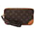 Louis Vuitton Marly Dragonne PM Canvas Clutch Bag M51827 in sehr gutem Zustand Braun Leinwand  ref.1426563