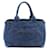 Borsa tote Prada Canapa in denim B1877B in ottime condizioni Blu Giovanni  ref.1426586