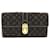 Louis Vuitton Porte Feuille Sarah Canvas Long Wallet M63006 in Very Good Condition Brown Cloth  ref.1426606