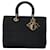 Borsa a mano Dior Lady Dior in nylon nero in buone condizioni Tela  ref.1426833