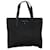 Borsa a mano Prada in nylon e pelle con placca logo triangolare BN0332 in buone condizioni Nero Tela  ref.1426867