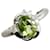 & Other Stories Pt850 Platinum Peridot 1.13ct Diamond 0.07ct Ring in Great Condition Silvery Metal  ref.1426870