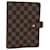 LOUIS VUITTON Damier Ebene Agenda MM Day Planner Cover R20240 LV Auth ac3076  ref.1427048