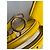 Borsa Fendi Peekaboo I SEE U in pelle di struzzo gialla Giallo - vista 14